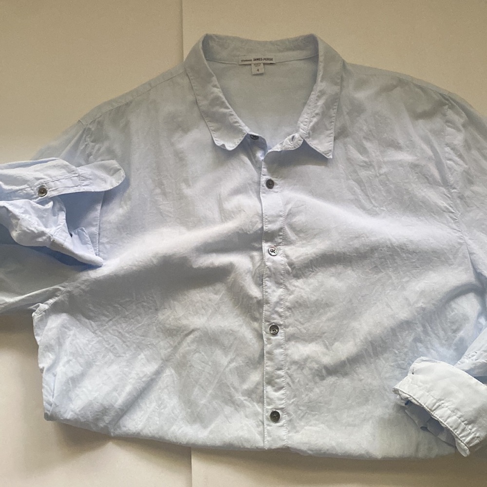 James Perse Standard Button Down Long Sleeve Ligh… - image 2